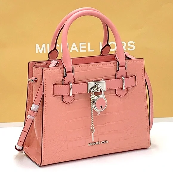 MICHAEL KORS
Hamilton Small Crocodile Embossed Faux
Satchel
Color:PRIMROSE - Picture 1 of 15